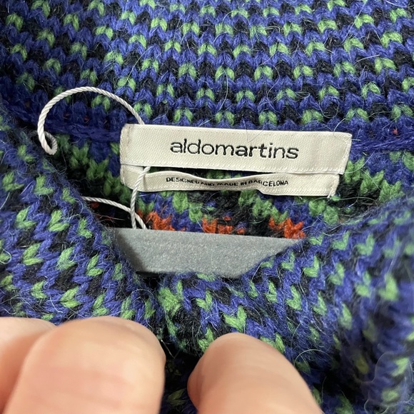 Cardigan, multi-color, Aldomartins. Pristine. Size L - Picture 5 of 8